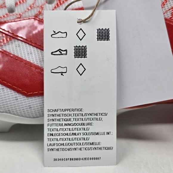Adidas Adizero Electric Orange/White Football Cleats IH8570 Men\'s Size 14 New main image 5